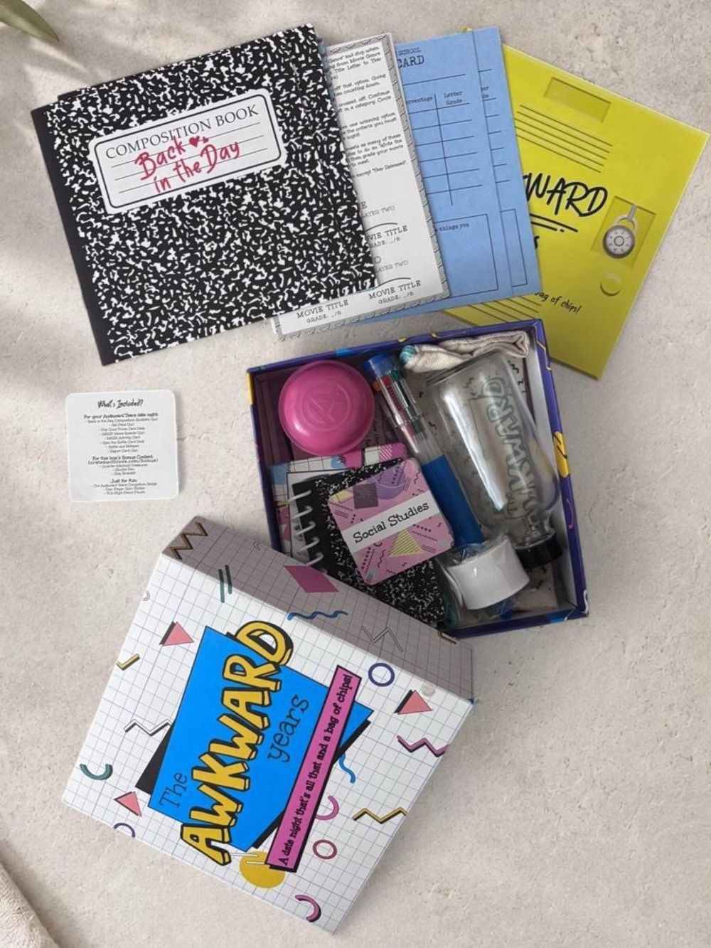 NEW The Awkward Years A 90s Retro Couples Game Box Game Night School Aesthetic